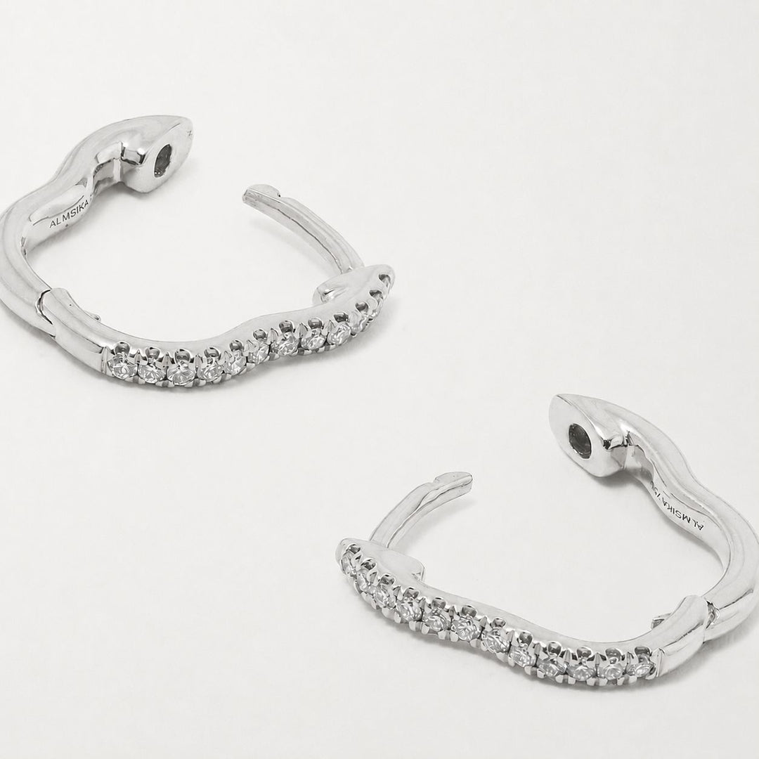 Berceau Pavé Diamond Huggie Earrings earrings Berceau 