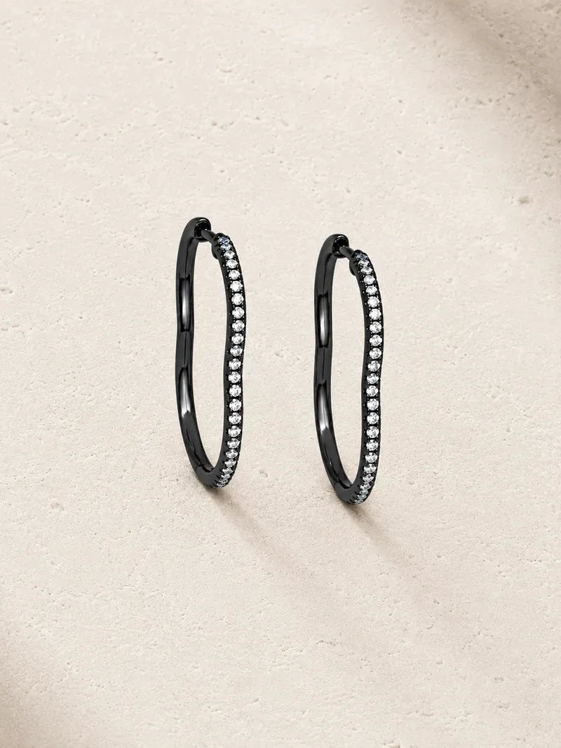 Berceau Pavé Diamond Huggie Earrings earrings Berceau 