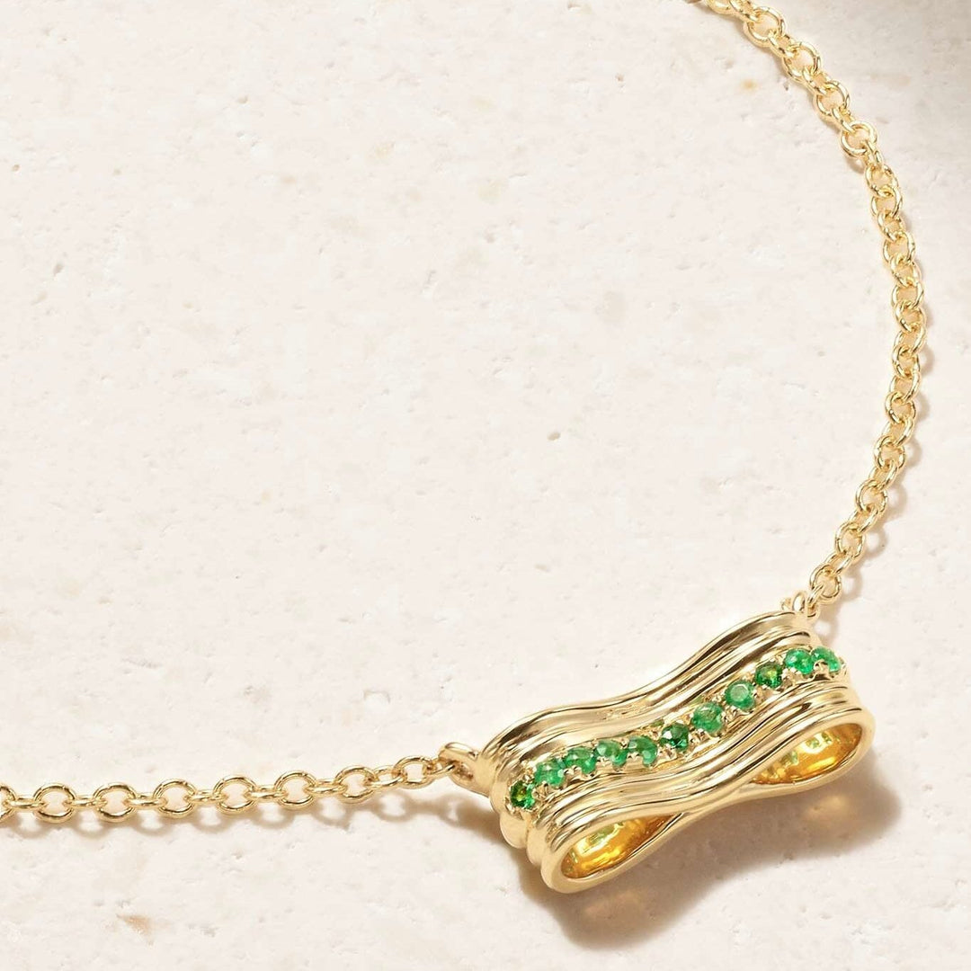 Berceau Pavé Emerald Motif Necklace Necklace Berceau 