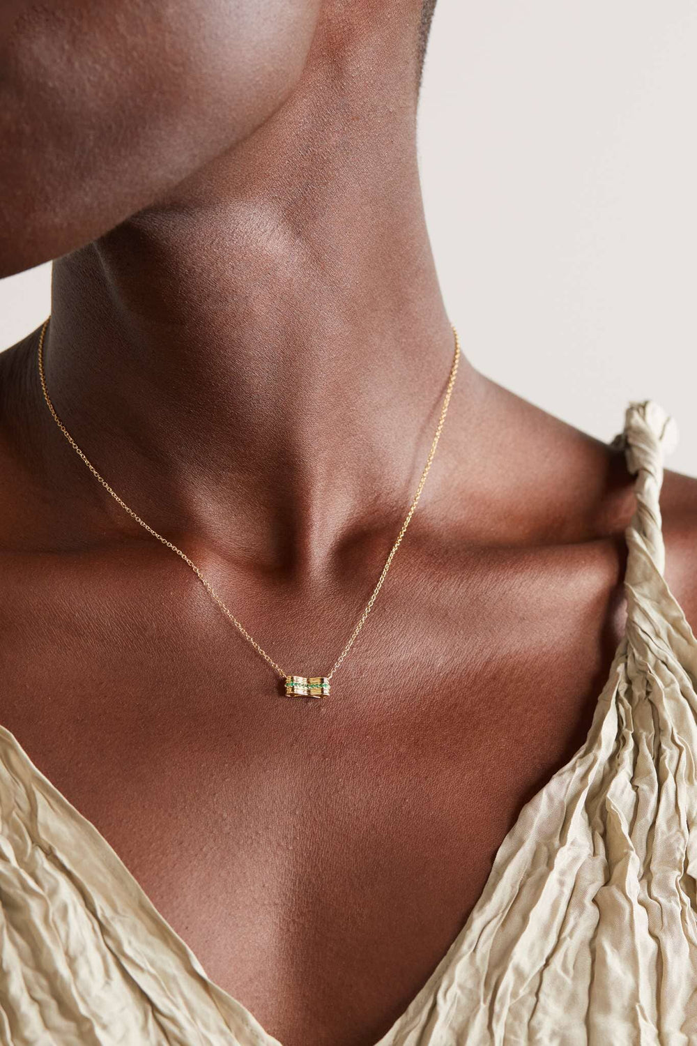 Berceau Pavé Emerald Motif Necklace Necklace Berceau 