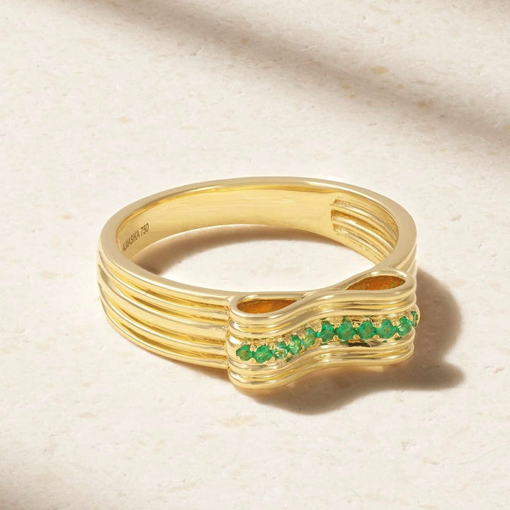Berceau Pavé Emerald Motif Ring Ring Berceau 