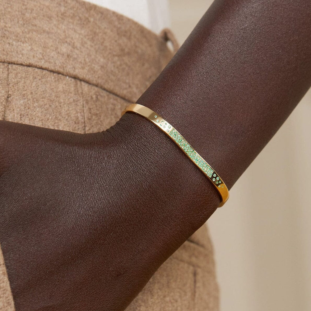 Berceau Pavé Emerald Open Cuff bracelet Berceau 