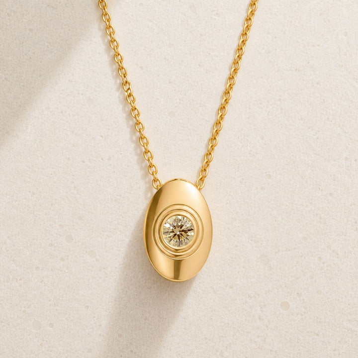 Bezel Champagne Necklace Necklace Sagesse 