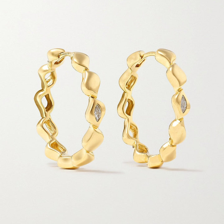 Harmony Diamond Medium Hoop Earrings earrings Harmony 
