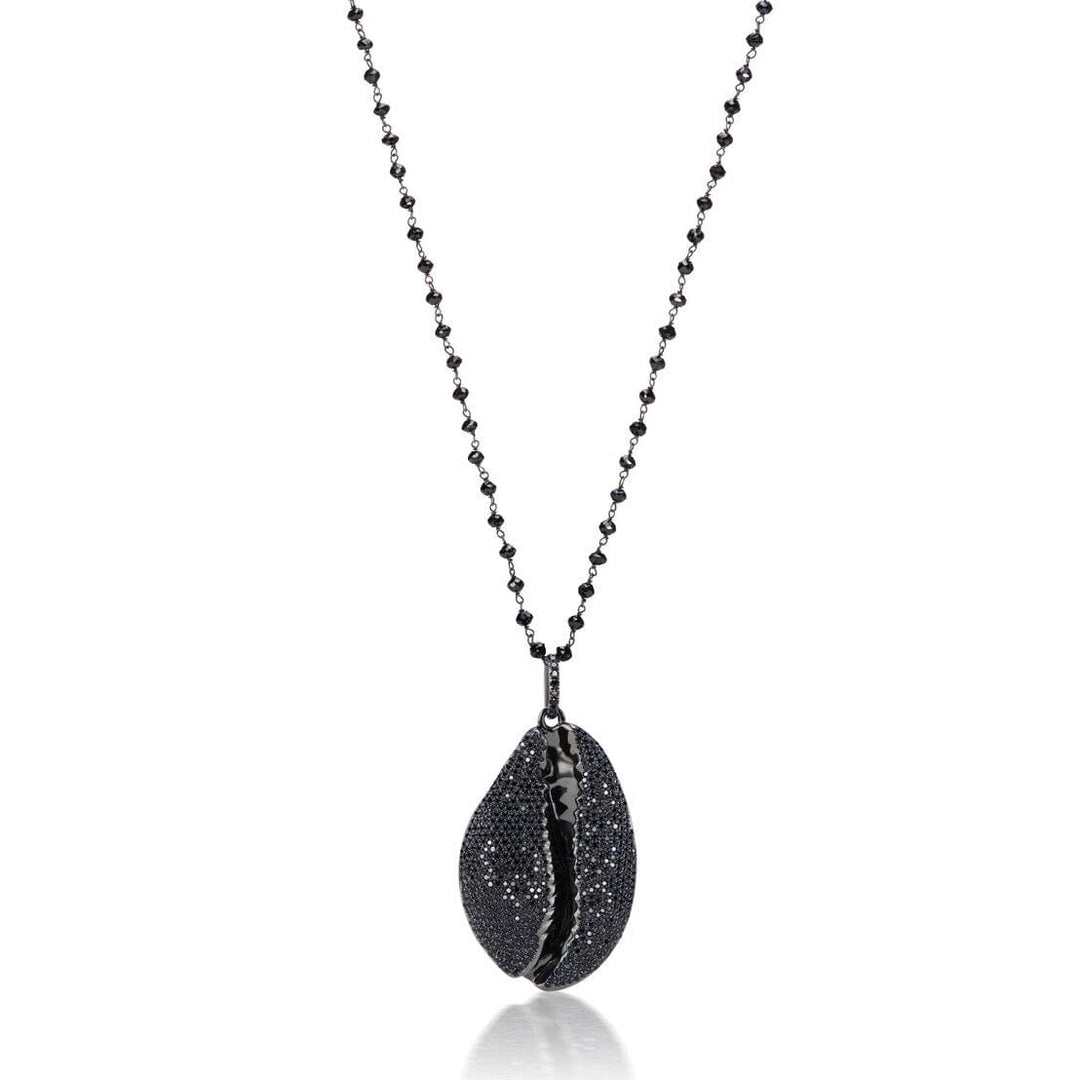 Le Cauri Endiamanté Black Gold Diamond Très Grand Necklace Necklace Le Cauri Endiamanté 