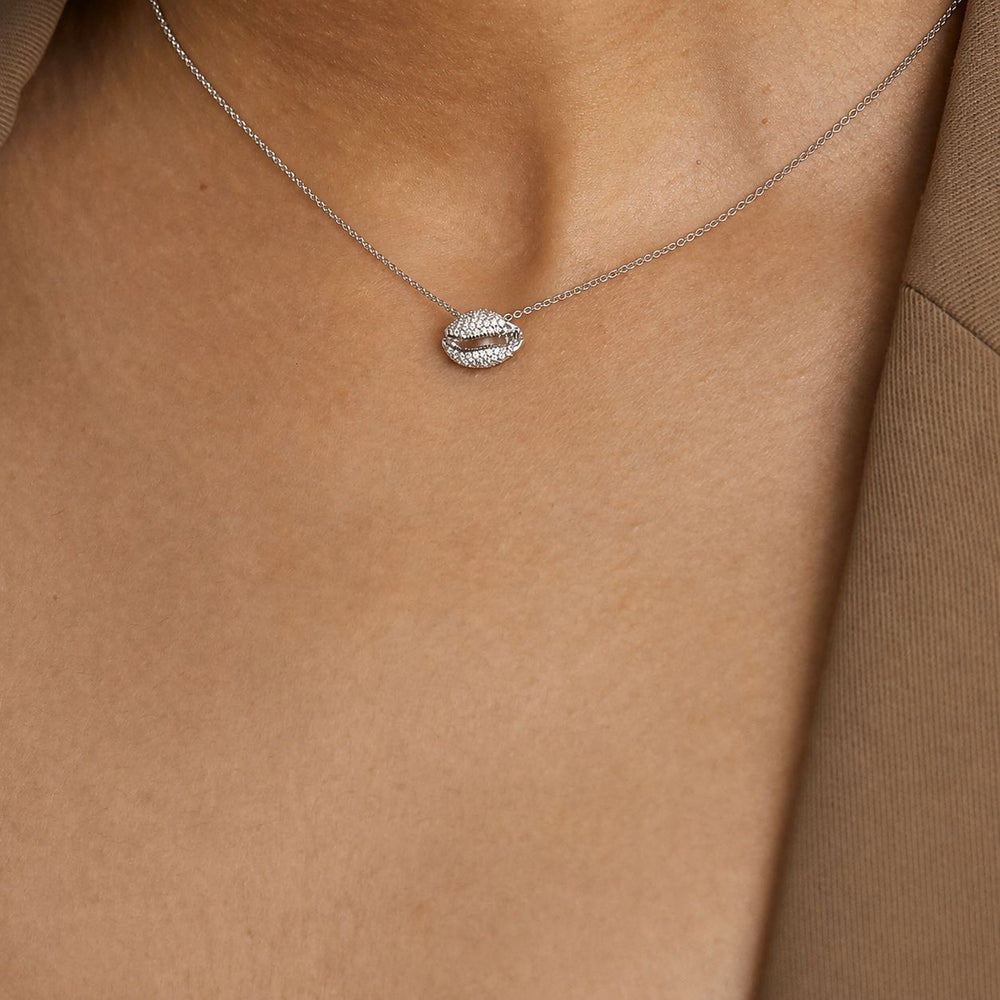 LE CAURI ENDIAMANTÉ Diamond necklace - White Full Pave Necklace Le Cauri Endiamanté 