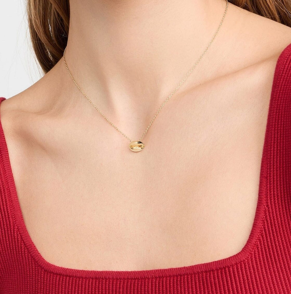 Le Cauri Endiamanté Gold Necklace Necklace Le Cauri Endiamanté 
