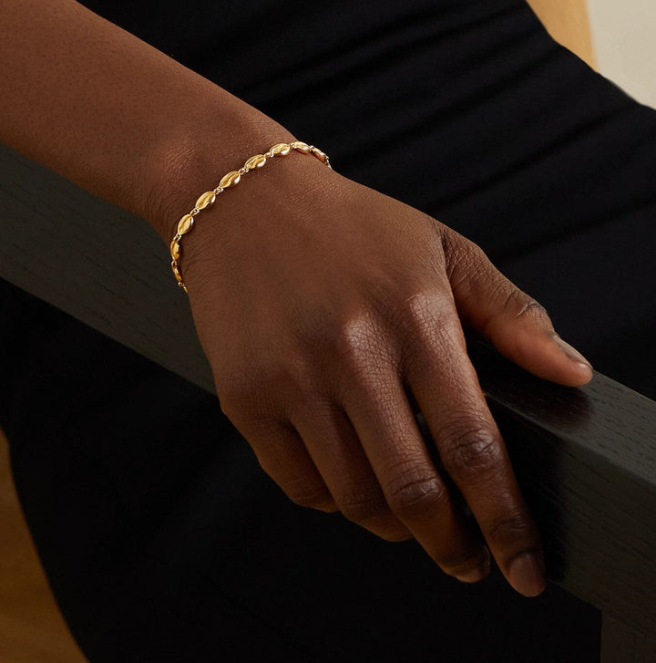 Le Cauri Endiamanté Gold Tennis Bracelet bracelet Le Cauri Endiamanté 