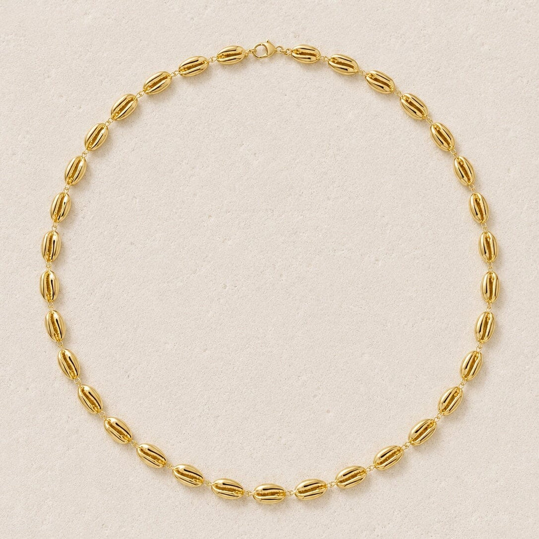 Le Cauri Endiamanté Gold Tennis Necklace Necklace Le Cauri Endiamanté 