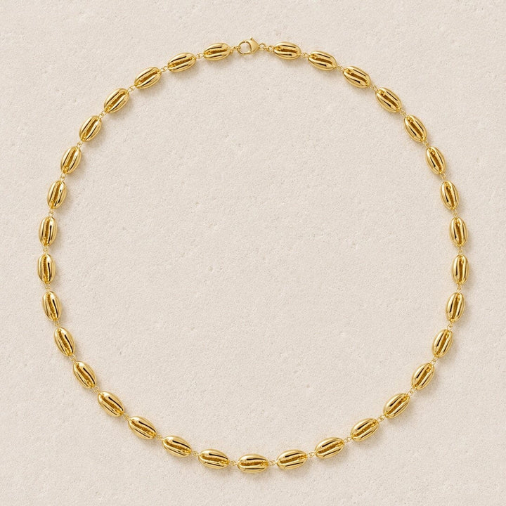 Le Cauri Endiamanté Gold Tennis Necklace Necklace Le Cauri Endiamanté 