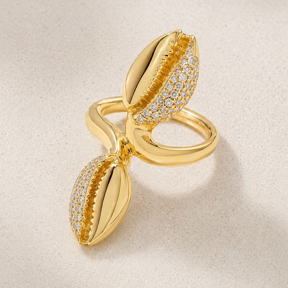 Le Cauri Endiamanté Ibeji Diamond Ring Ring Le Cauri Endiamanté 
