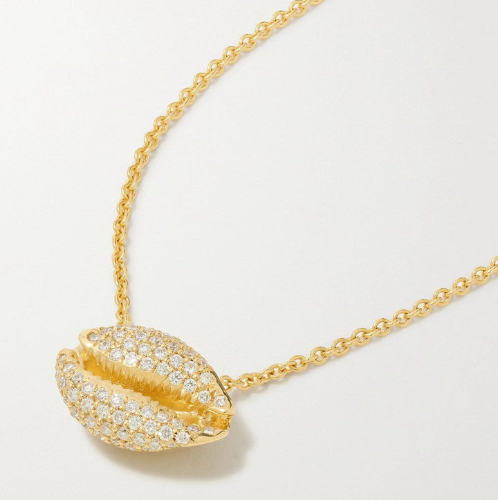 Le Cauri Endiamanté Pavé Diamond Necklace Necklace Le Cauri Endiamanté 