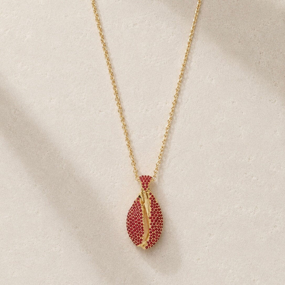 Le Cauri Endiamanté Ruby Pavé Le Grand Cauri Necklace Necklace Le Cauri Endiamanté 