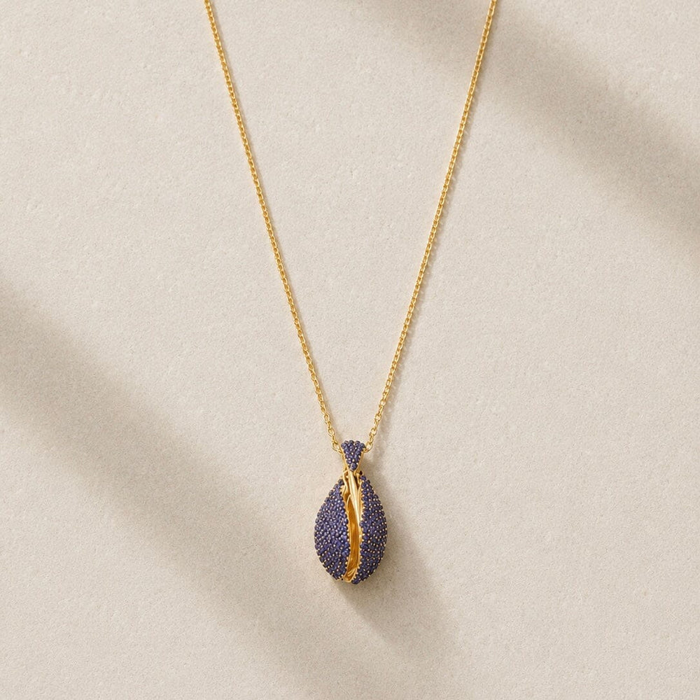 Le Cauri Endiamanté Sapphire Pavé Le Grand Cauri Necklace Necklace Le Cauri Endiamanté 