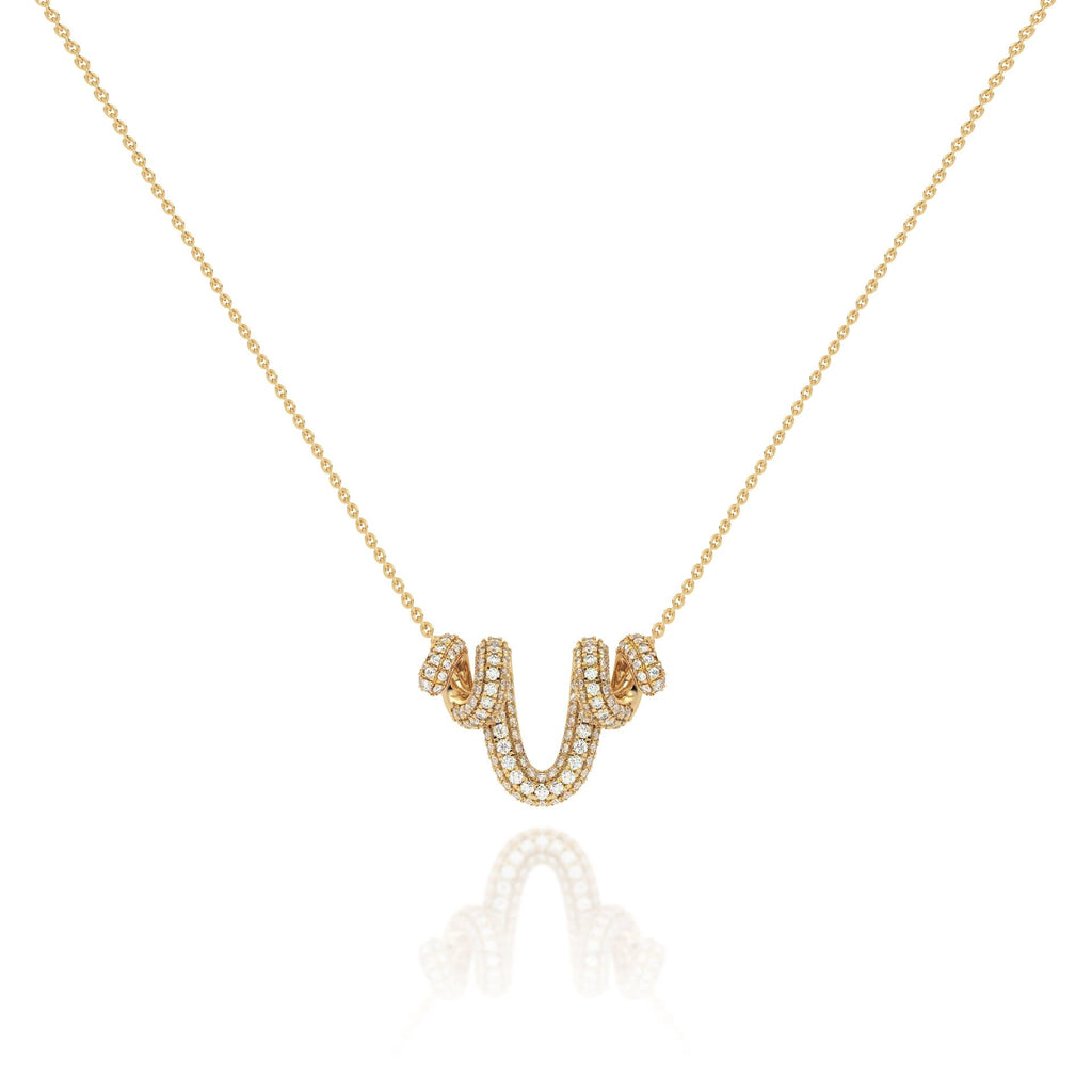 Serene Petite Pave Pendant