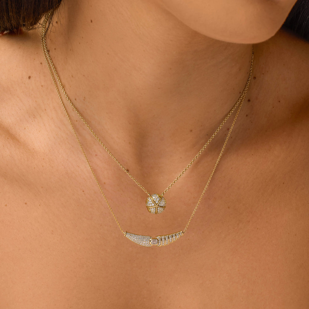 Terra Nova Petite Pavé Diamond Necklace Necklace Terra Nova 