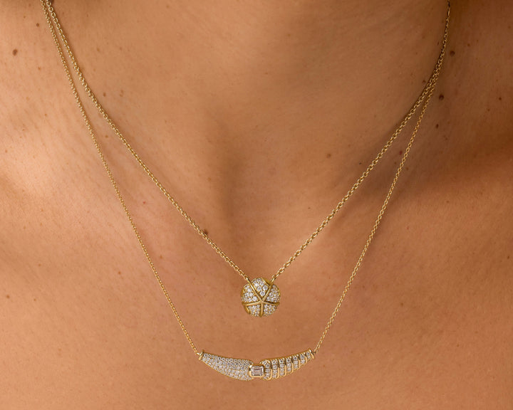 Terra Nova Petite Pavé Diamond Necklace Necklace Terra Nova 