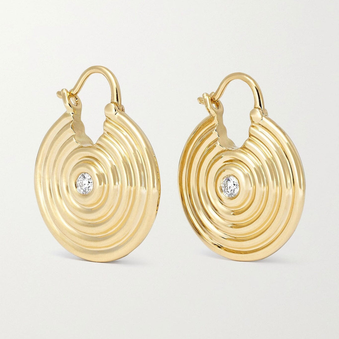 Universum Center Diamond Hoop Earrings earrings Universum 