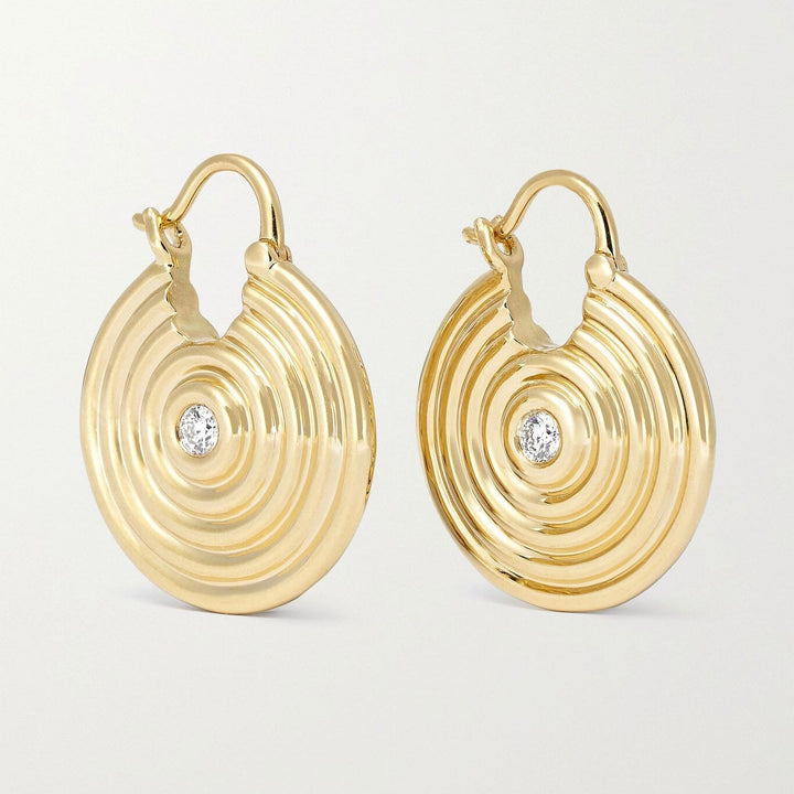 Universum Center Diamond Hoop Earrings earrings Universum 