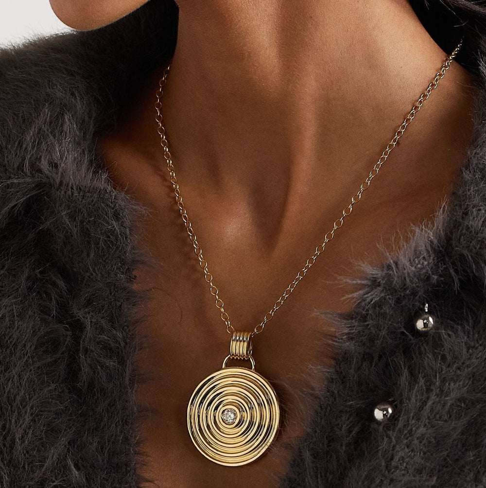 Universum Diamond Medallion Necklace Necklace Universum 