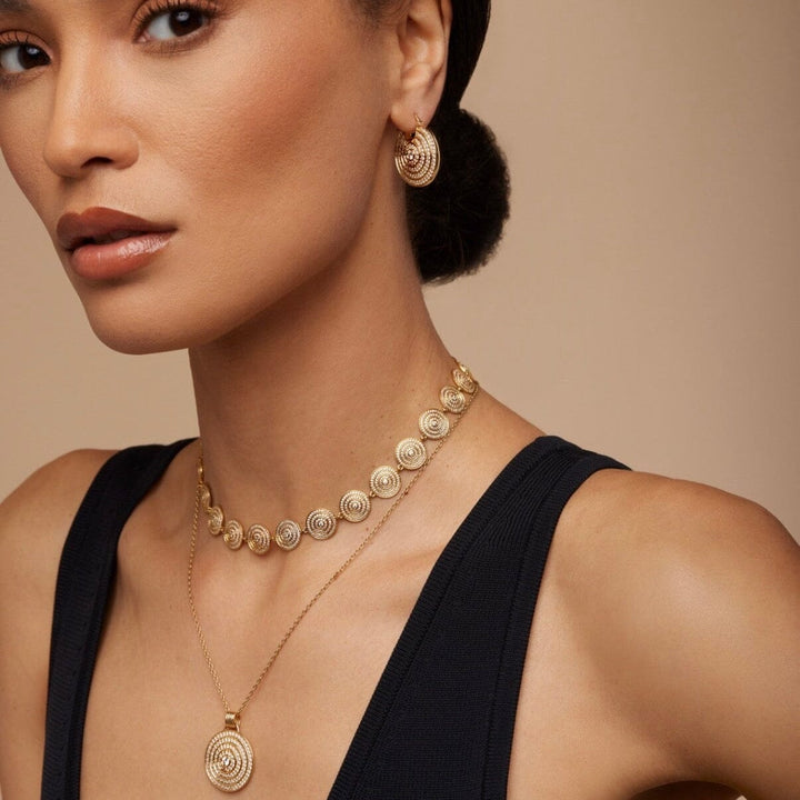 Universum Pavé Diamond Hoop Earrings earrings Universum 