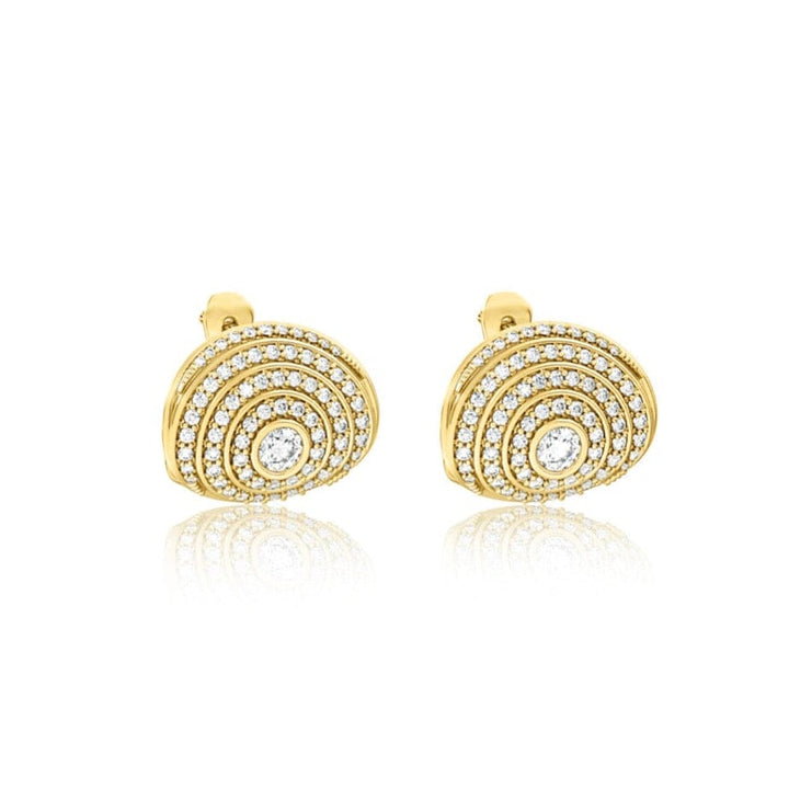 Universum Pavé Diamond Huggie Earrings earrings Universum 