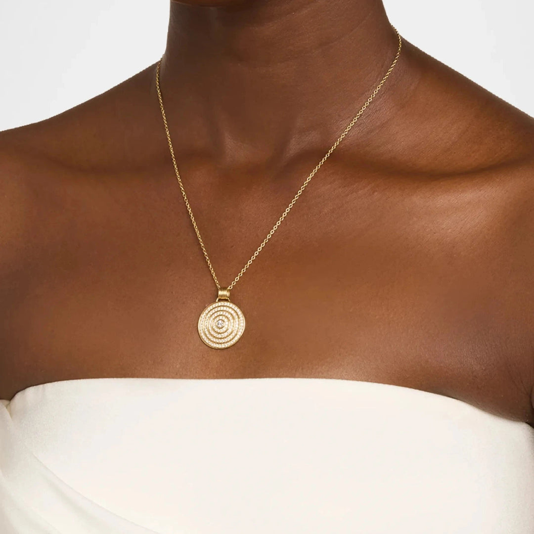 Universum Pavé Diamond Medallion Necklace Necklace Universum 