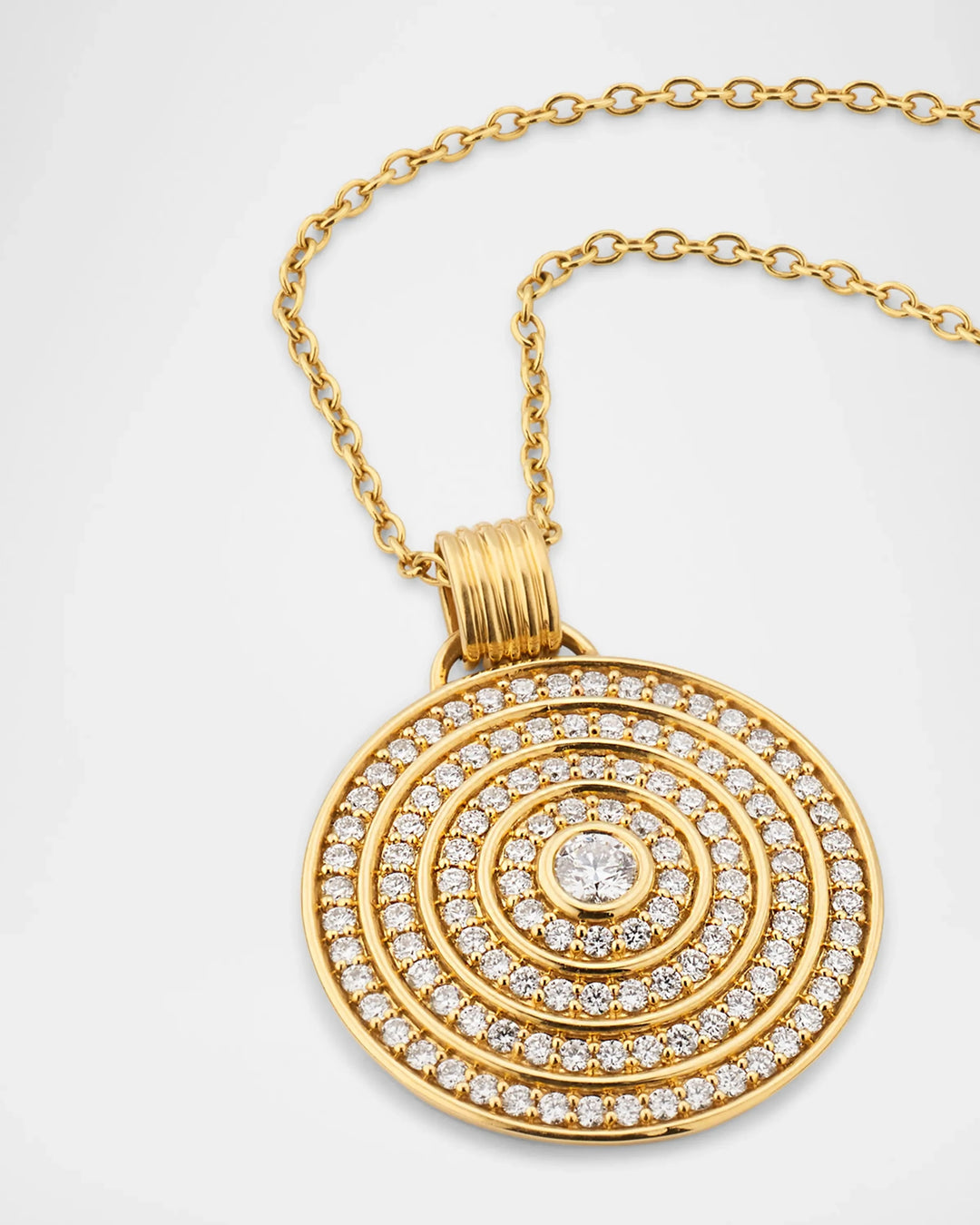Universum Pavé Diamond Medallion Necklace Necklace Universum 
