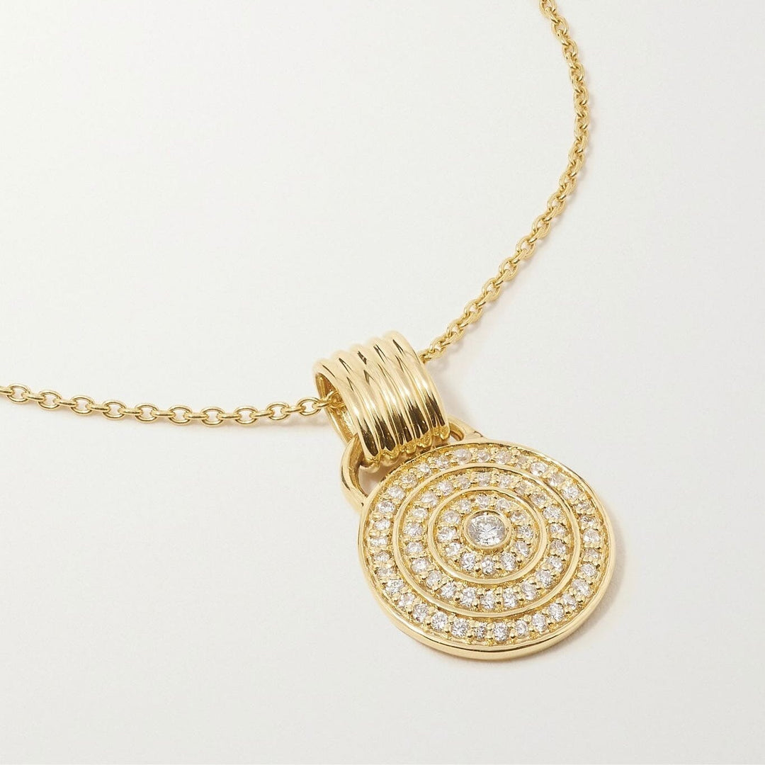 Universum Pavé Diamond Medallion Necklace Necklace Universum 
