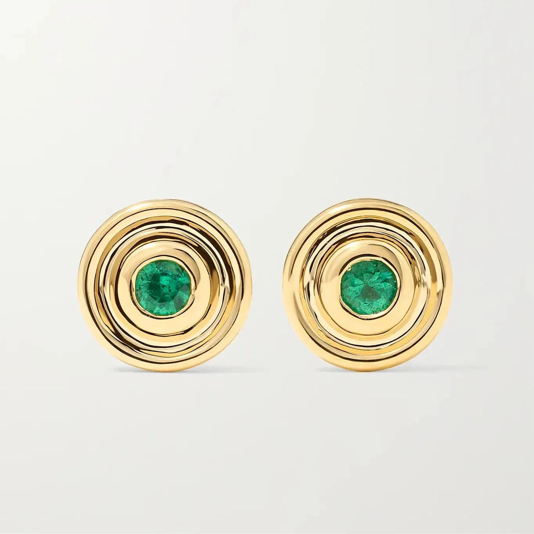 Universum Petite Emerald Stud Earrings earrings Universum 