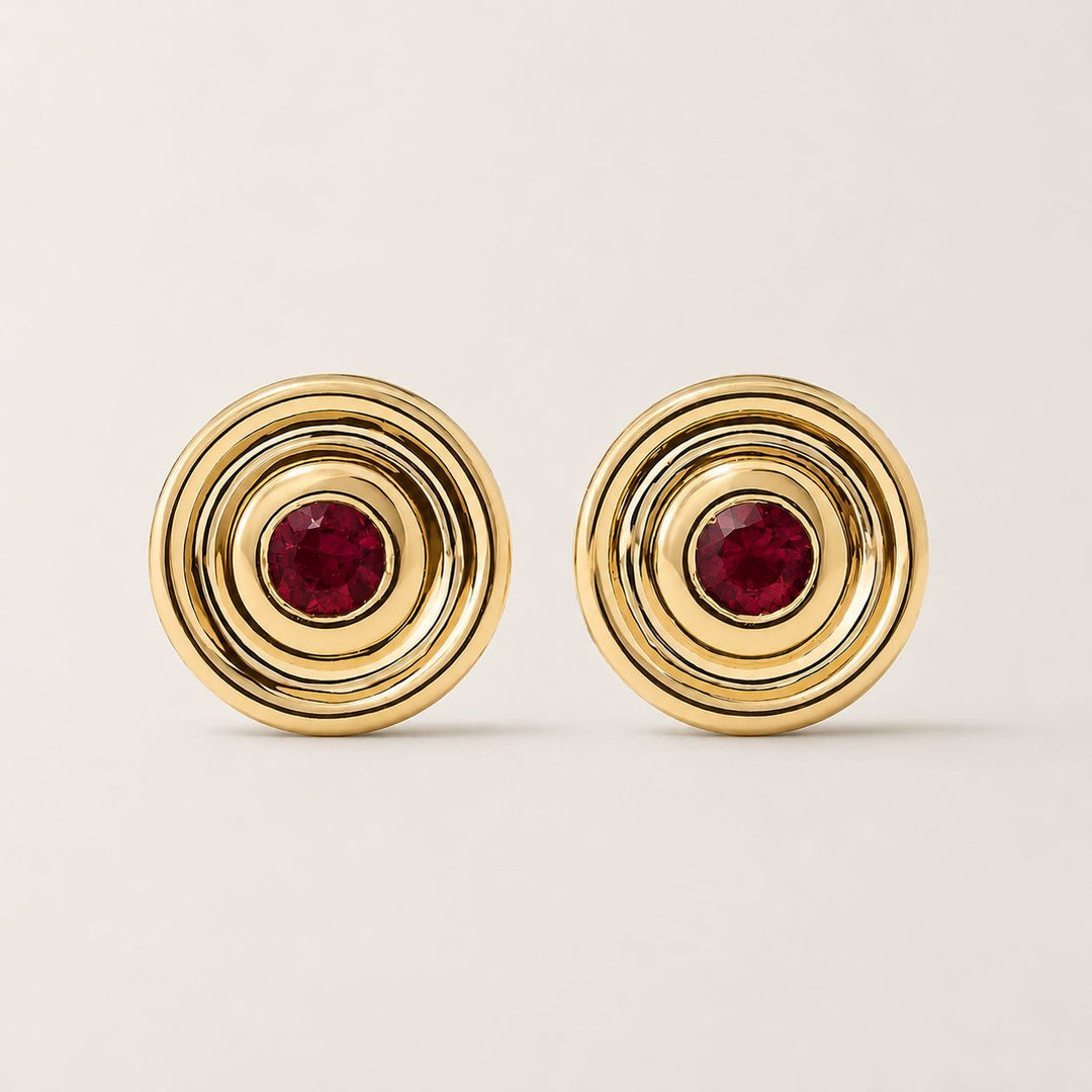 Universum Petite Ruby Stud Earrings earrings Universum 
