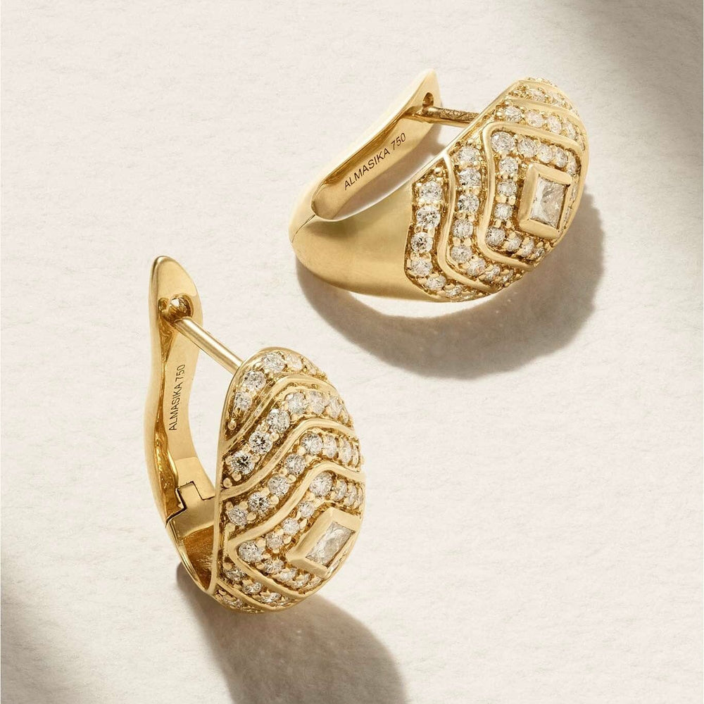Veni Diamant Pavé Diamond Large Hoop Earrings earrings Veni Diamant 