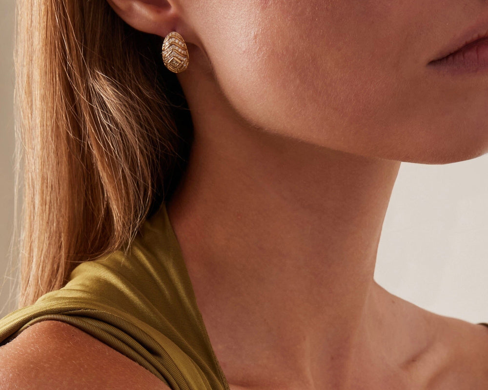 Veni Diamant Pavé Diamond Small Hoop Earrings earrings Veni Diamant 