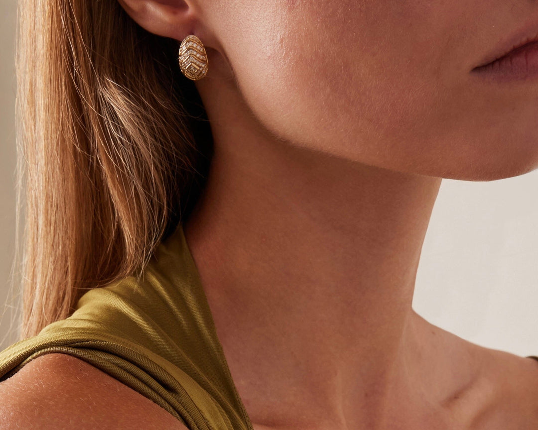 Veni Diamant Pavé Diamond Small Hoop Earrings earrings Veni Diamant 