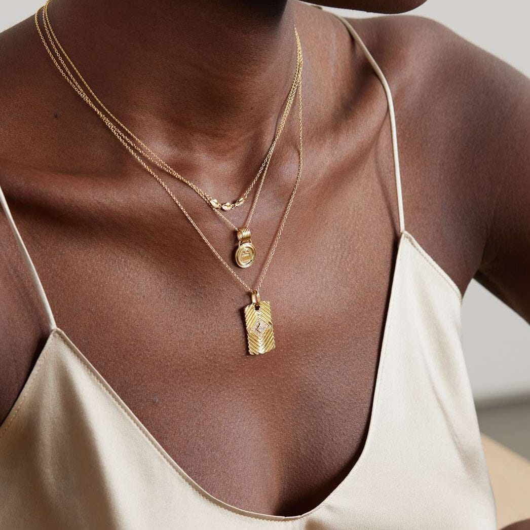 Veni Diamant Pavé Diamond Tag Necklace Necklace Veni Diamant 