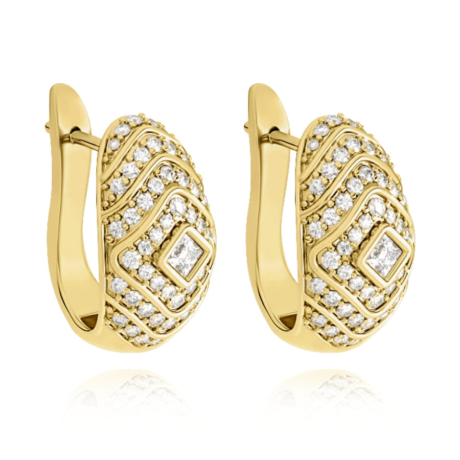 Veni Diamant Pave Large Huggies earrings Veni Diamant 
