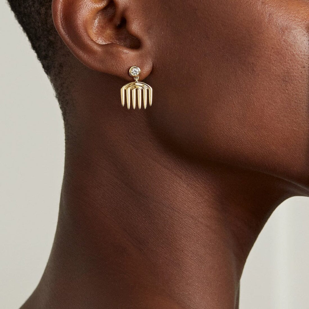 Vici Diamond Charm Earrings earrings Sagesse 