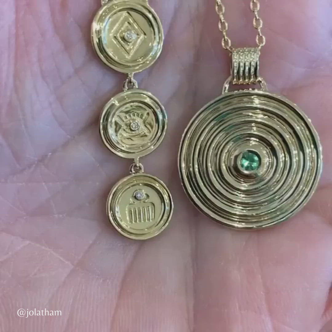 Universum Tsavorite Medallion Necklace