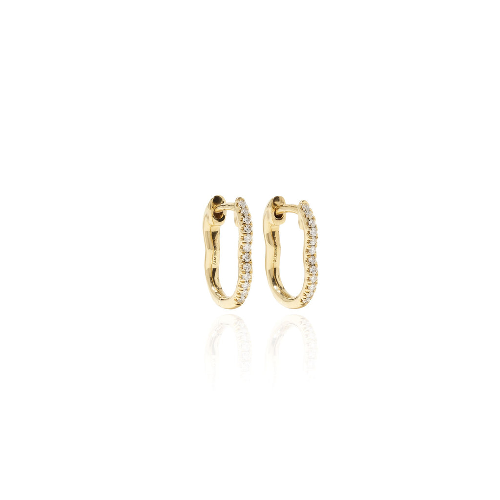 Pavé Diamond Huggie Earrings