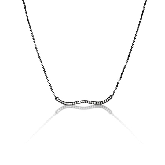 Berceau Diamond Necklace - Black Necklace ALMASIKA 