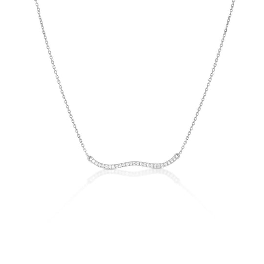 Berceau Diamond Necklace - White Necklace ALMASIKA 
