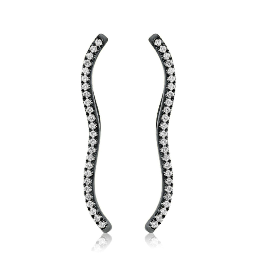 Pave Diamond Ear Climbers