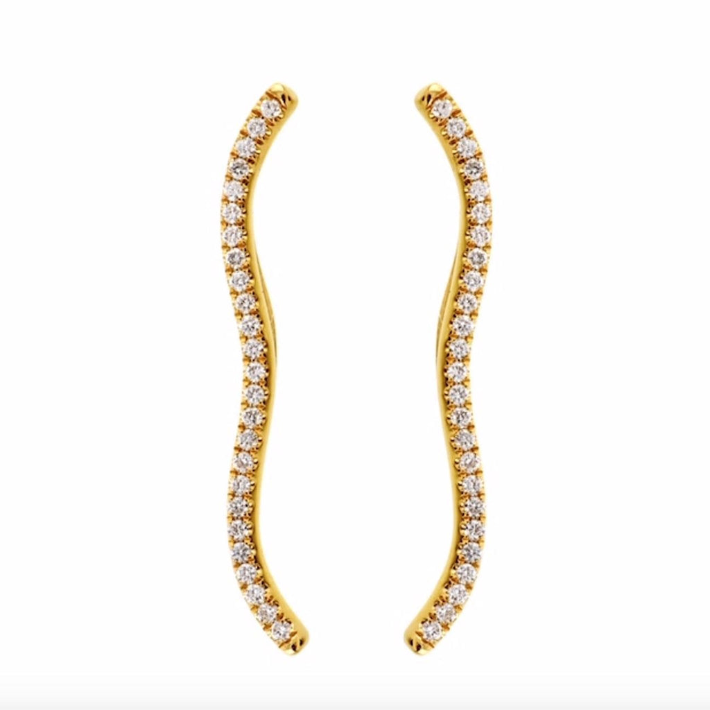 Berceau Pavé Diamond Ear Climbers