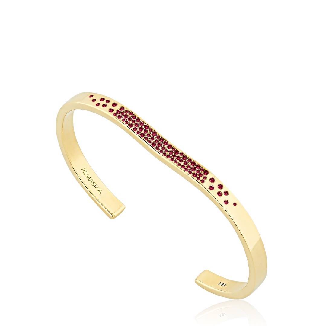 BERCEAU - Ruby Open Cuff bracelet ALMASIKA 