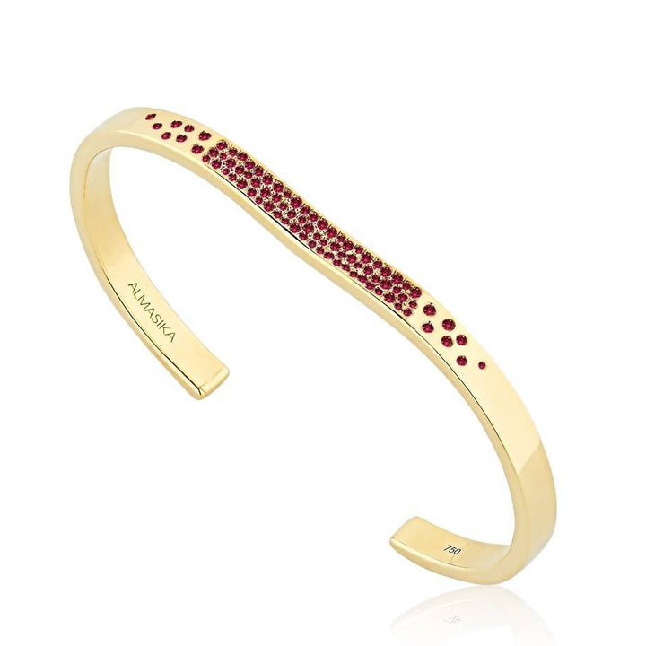 BERCEAU - Ruby Open Cuff bracelet ALMASIKA 