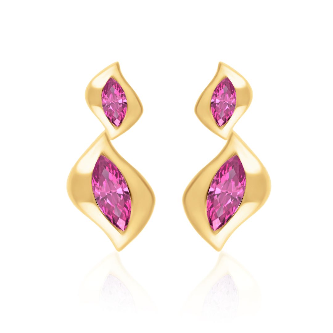 Harmony - Pink Sapphire Climbers earrings Harmony 