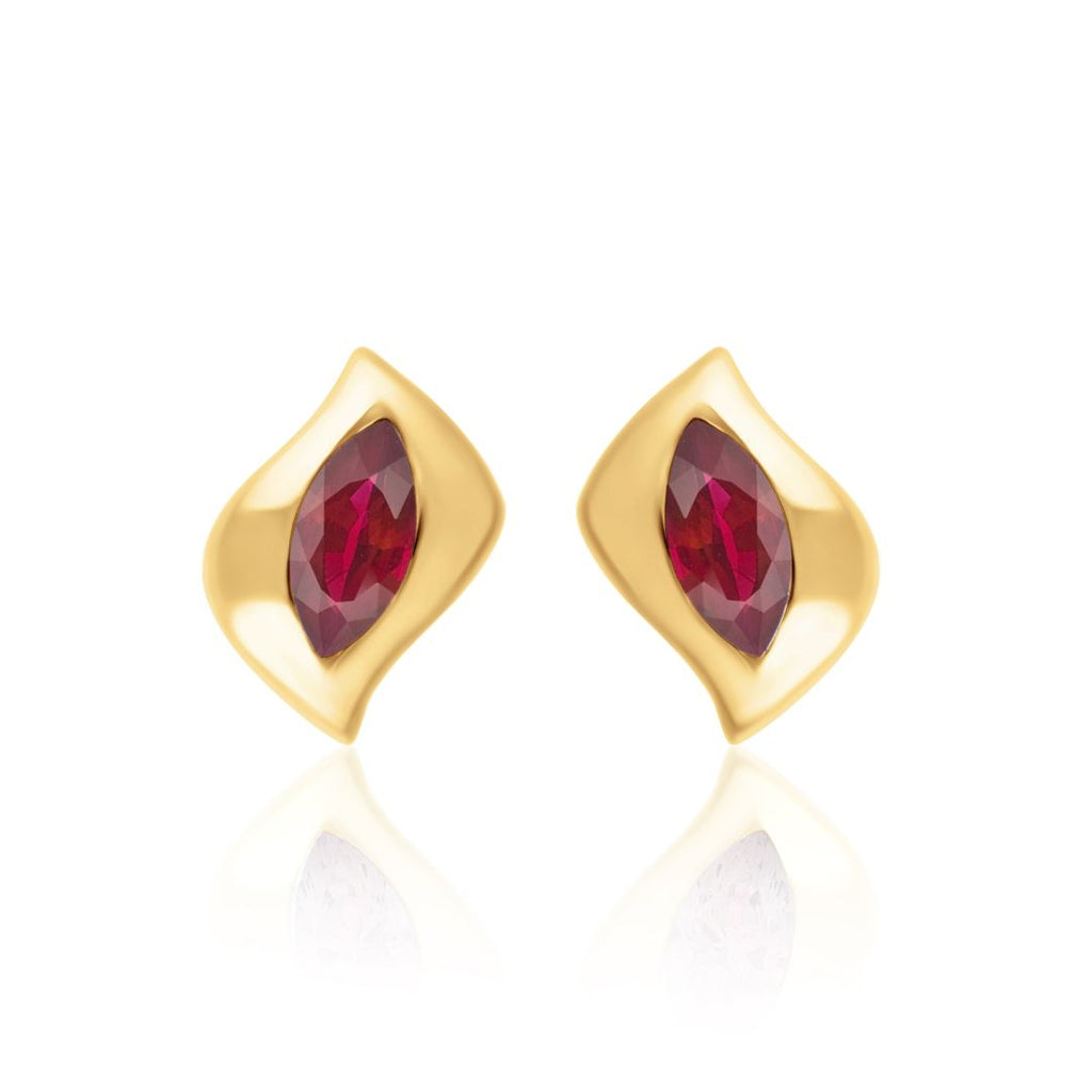 Ruby Stud Earrings