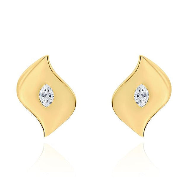 Sculpté Diamond Stud Earrings