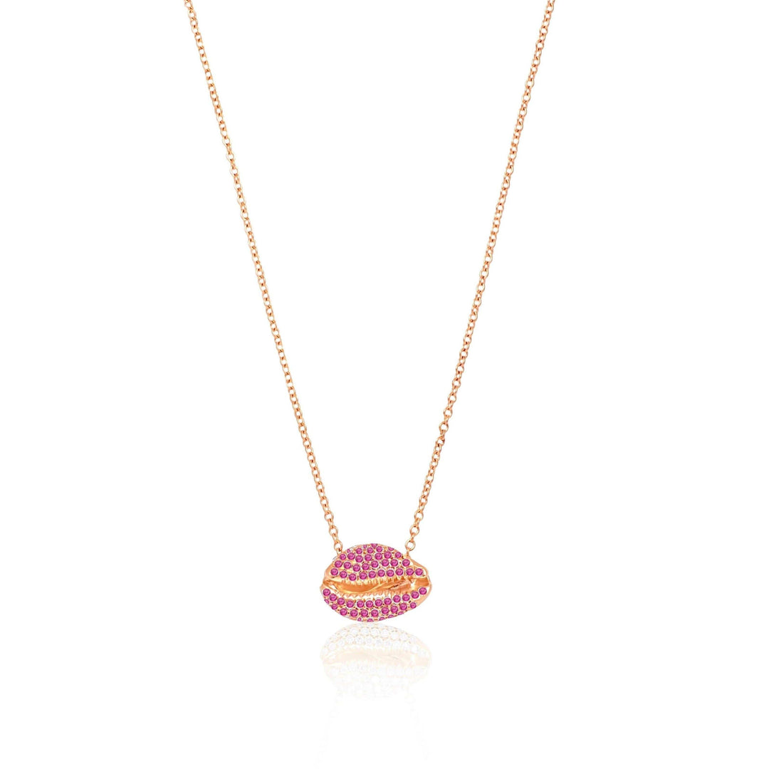 LE CAURI Arc en Ciel - Pink Sapphires for Breast Cancer Necklace ALMASIKA 
