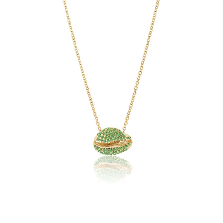 Terra Nova Green Enamel and Diamond Necklace | Almasika